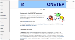 Desktop Screenshot of onetep.org